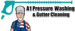 A1 Pressure Washing & Gutter Cleaning logo with Robert Buchin